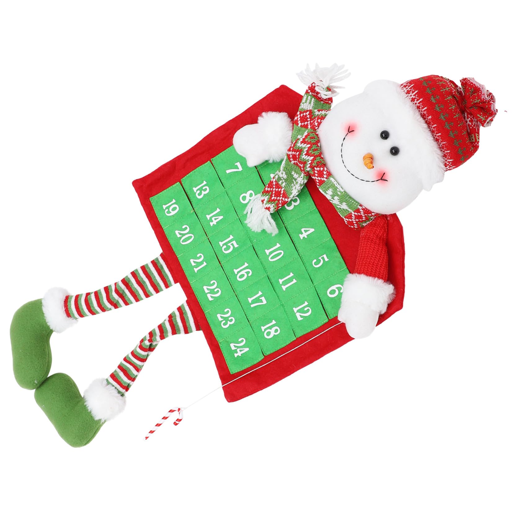 Weihnachts Countdown Kalender zum Aufhängen Adventskalender für Tür oder Wand Diy-weihnachtskalender aus Pp-baumwolle