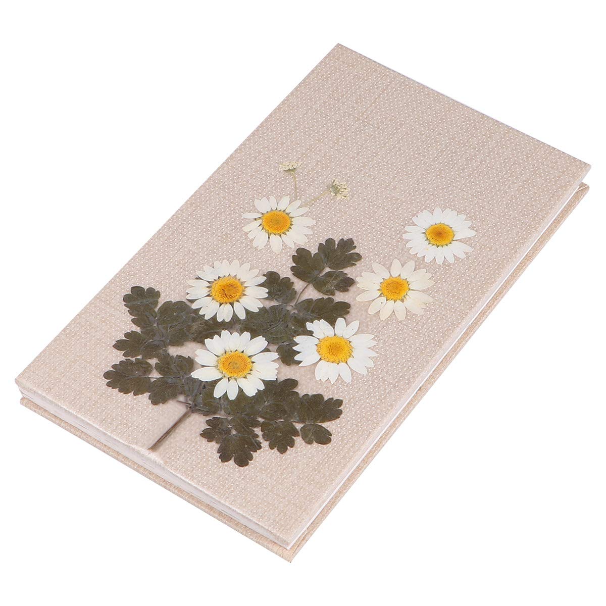 Delicate Notepad Vintage Dry Flower Design Notebook Practical Writing Pad Tool School Stationery for Home School Office