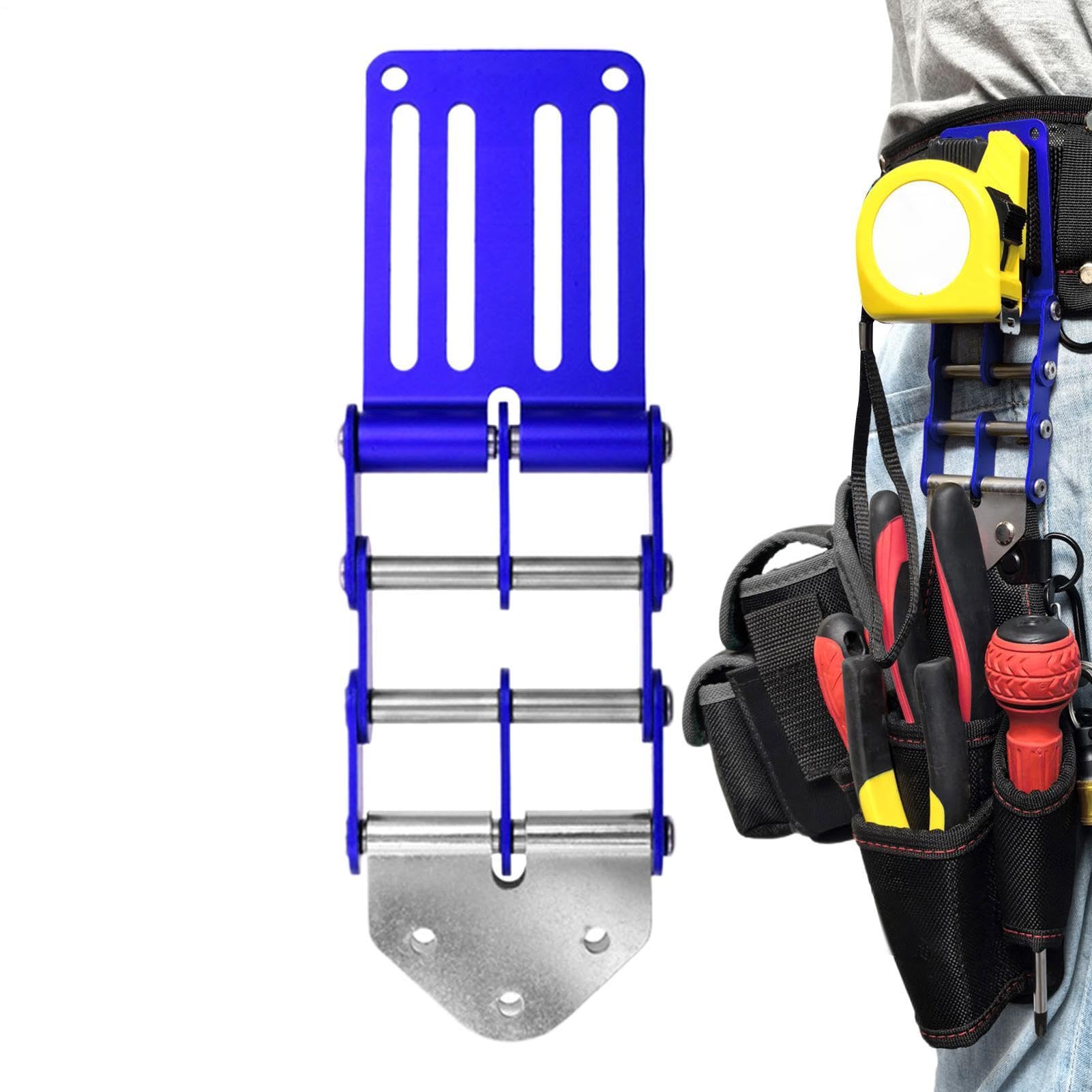 Ganci per Utensili | Supporto per Passante per Cintura in alluminio | Supporto per Strumenti di Cintura | per Chiave, Metro Nastro, Trapano, Martello, Torcia, Cantiere, Lavori E Attività
