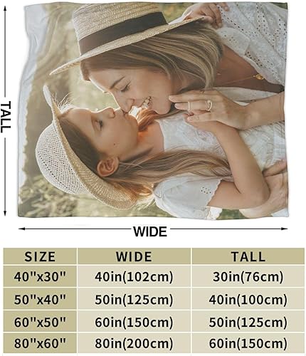 Miniatura 8 de Manta personalizada con fotos, manta mullida de felpa, cálida y antibolitas, manta suave de franela para sofá, cama, sofá, exteriores, cumpleaños,
