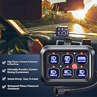Vista 9 de Nilight Panel de Interruptores de 6 Posiciones Sistema de Relé de Control de Circuito Universal con Arnés de Cableado con Fusible LED Pod Regulable