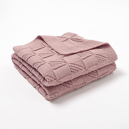 Miniatura 2 de Wugugu Manta neutra para bebé recién nacido, para niños y niñas, de algodón orgánico, esenciales para bebé, cuna, cochecito rosa, 30 x 40 pulgadas