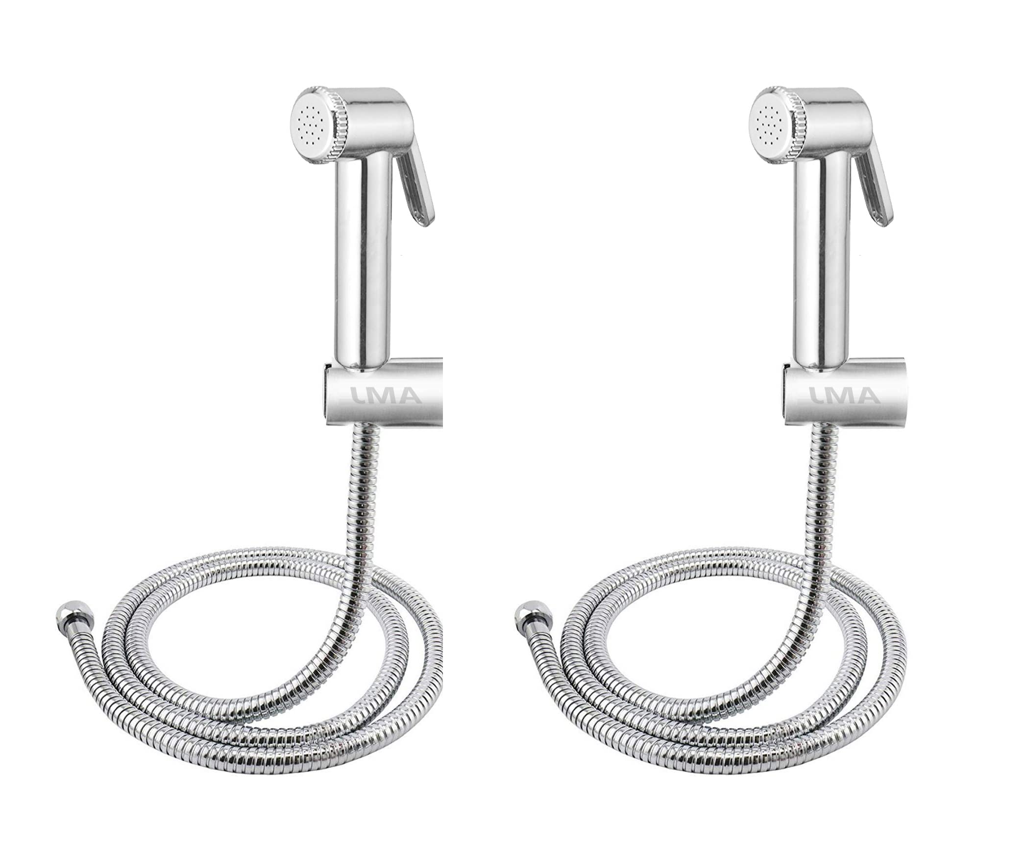 AMJ® Bconti (ABS) Chrome Plated Health Faucet with 1.5mtr Flexible SS Tube and Wall Hook Bathroom Accessories (Silver) - Set of 2 (B09TTCY6JM) Amazon Price History, Amazon Price Tracker