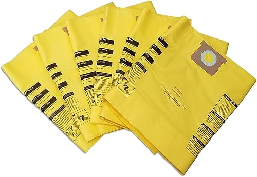 CASA VACUUMS Paquete de 6 unidades prémium para Shop-Vac de 15 a 22 galones, comparado con el número de pieza 9067300 de alta eficiencia - Tipo J -