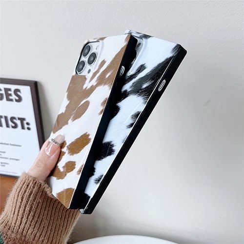 Miniatura 4 de Cocomii Funda cuadrada diseñada para iPhone 13 Pro Max, compatible con MagSafe, delgada, brillante, bronceado y blanco, estampado animal de moda,