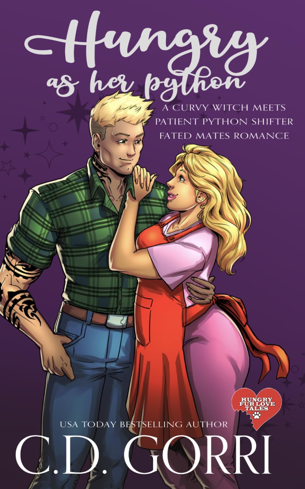 Hungry As Her Python: A Curvy Witch Meets Patient Python Shifter Fated Mates Romance (Hungry Fur Love)