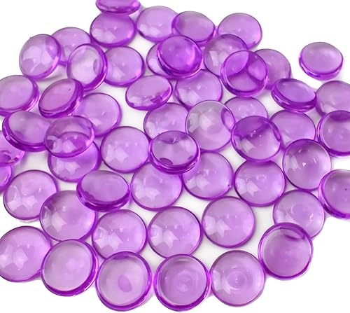 Miniatura 1 de 1200 piedras preciosas acrílicas de color morado brillante de 0.6 pulgadas para rellenos de jarrones, centros de mesa de boda de confeti de fiesta,