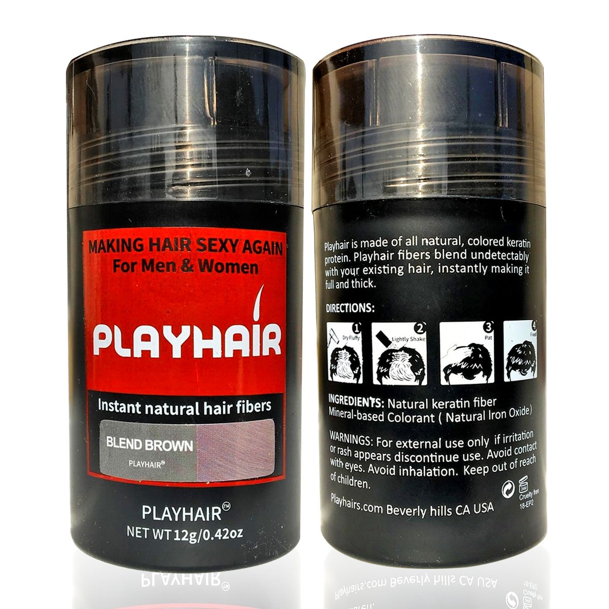 Hair Building Fibers to Conceal Instantly for Thinning Hair