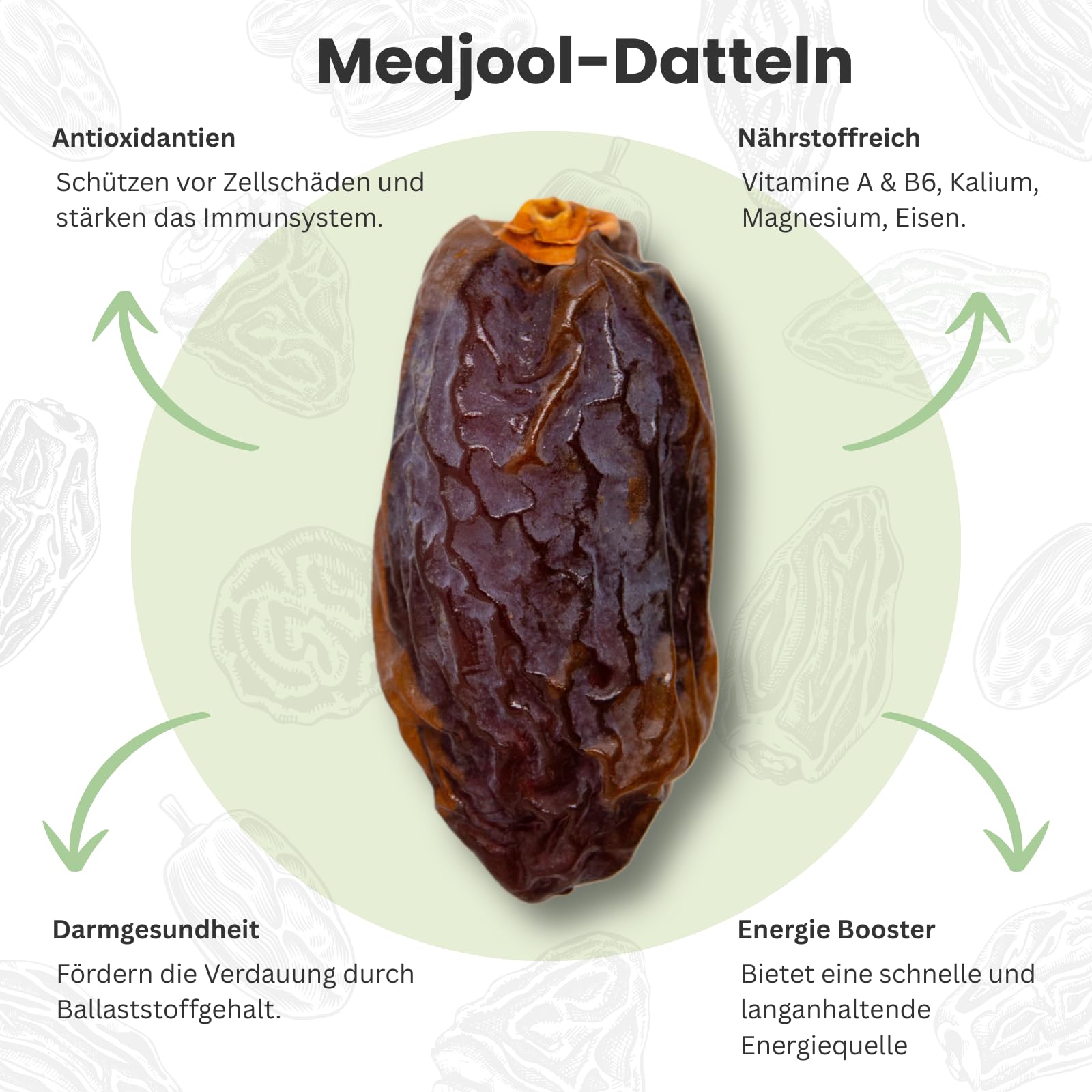 DATTELMANN Medjool Datteln Bio 5KG Medjoul XL Premium Trockenfrüchte