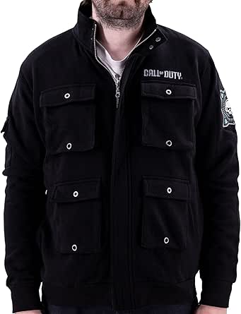 Ripple Junction Call of Duty Men's Military Cargo Full Zip Jacket Ghost ...