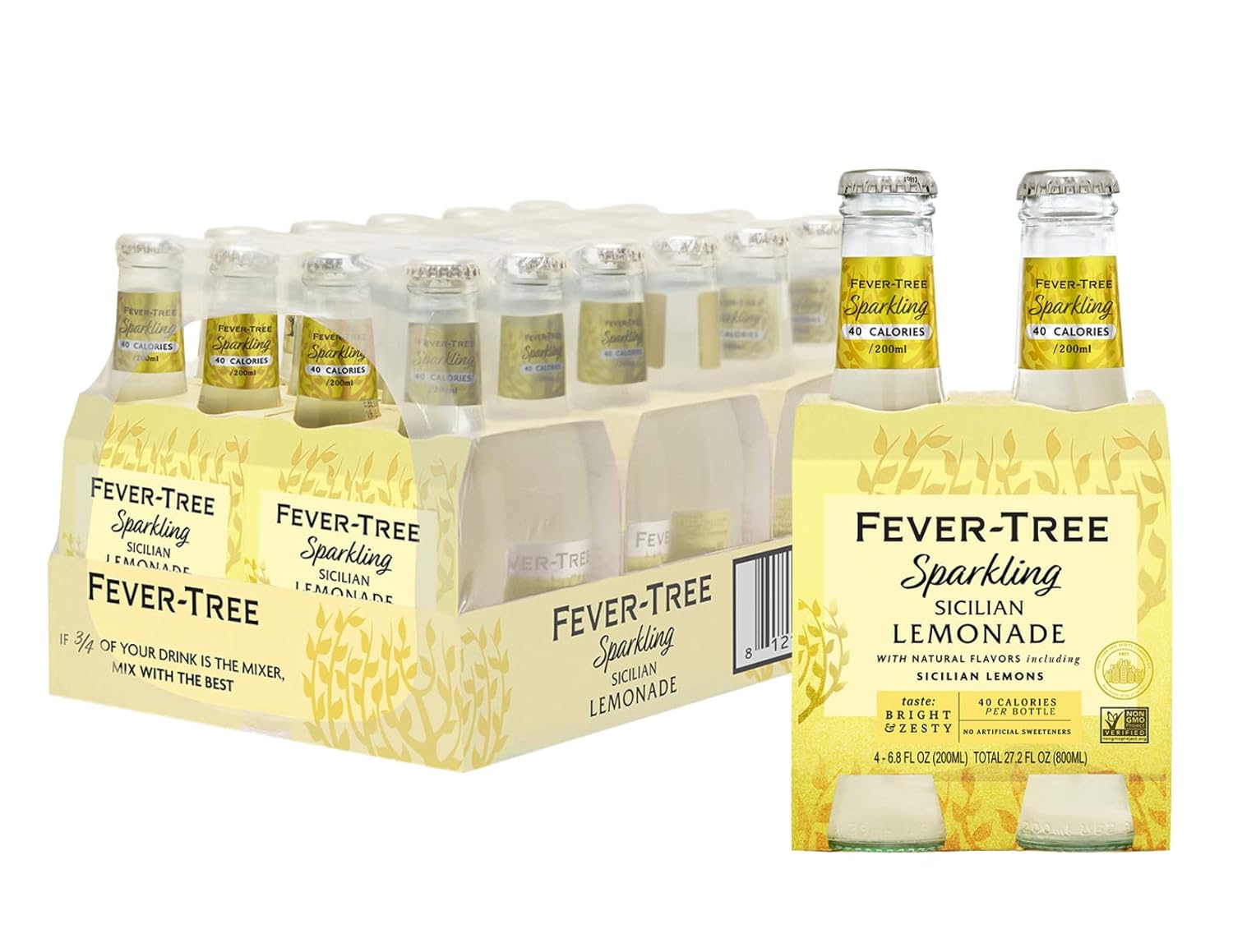 FeverTree Sparkling Sicilian Lemonade, No Artificial