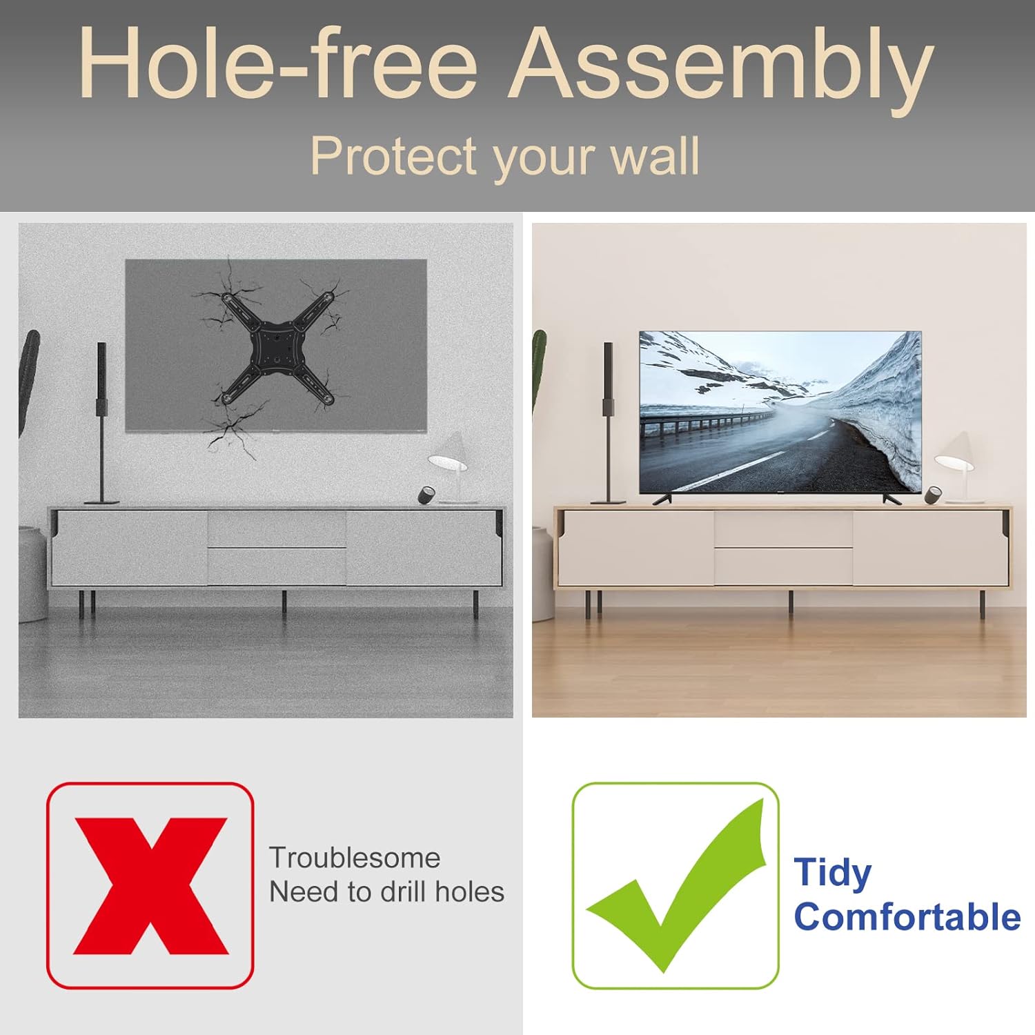 Buy TV Base Stand and Remote Control for All TCL Roku TV, TV Stand Legs