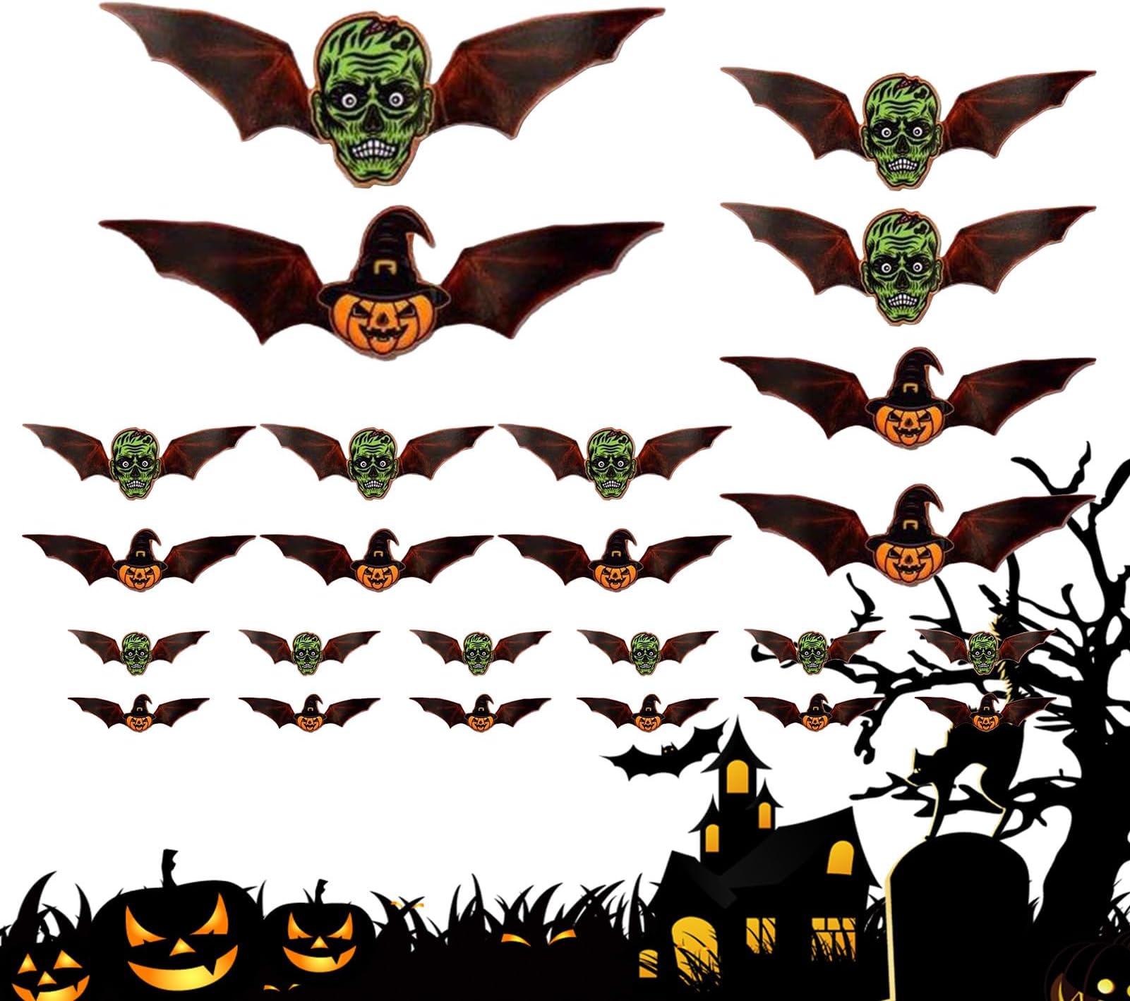 – Bat Wall Decor - 3D Lighted Bat Stickers,Decorative Decals for Home Living Room School Classroom Retail Store Holiday Party