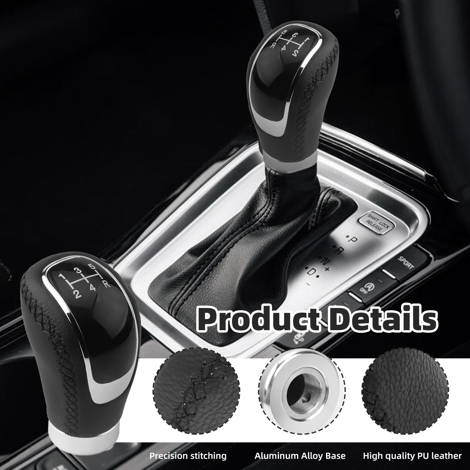 FUANA 6 Gang Schaltknauf Für Alfa GT - Leder Schalthebel Für Manuelle Getriebe