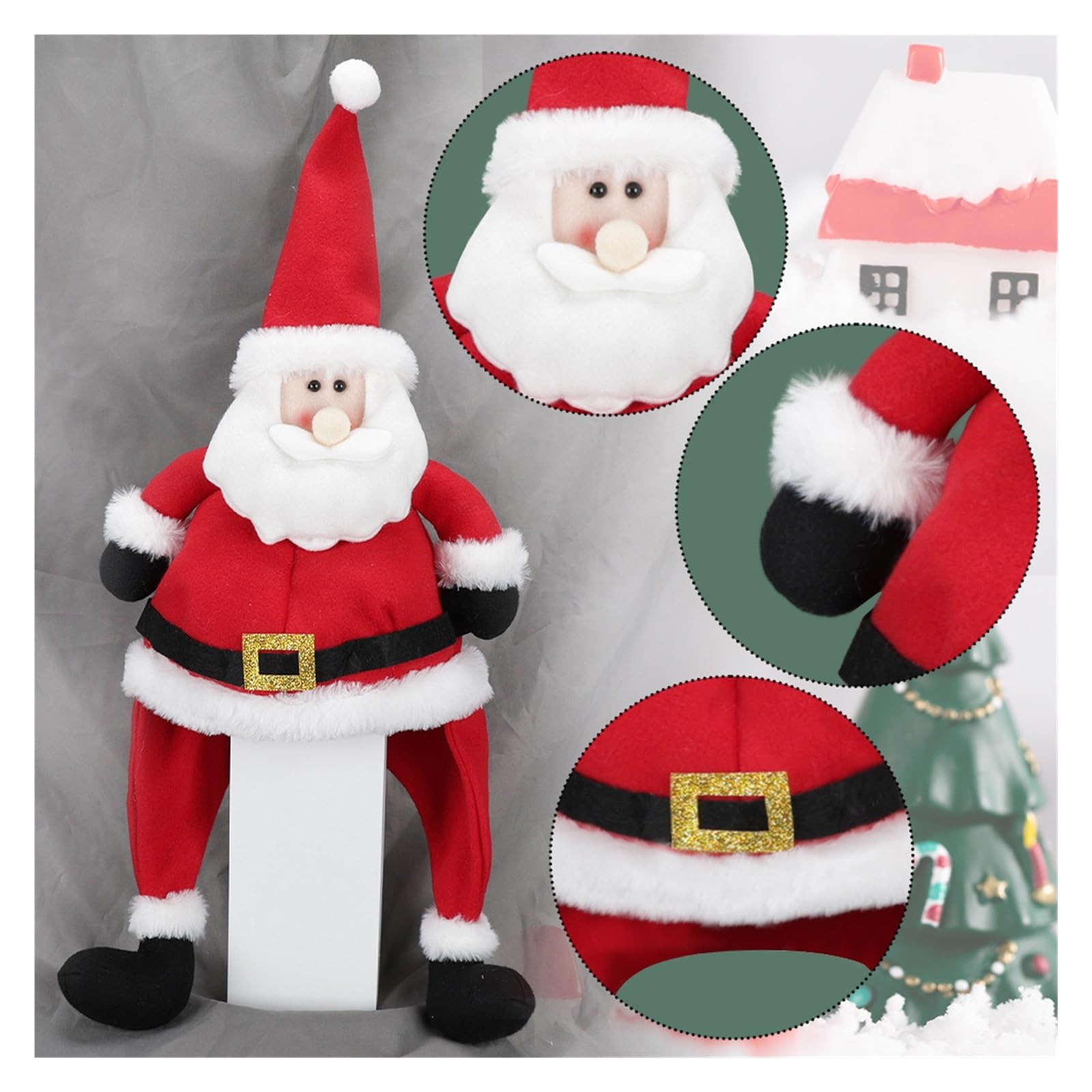 Decoración navideña, sombrero de Papá Noel para fiesta, sombrero largo para adultos, sombrero de vacaciones