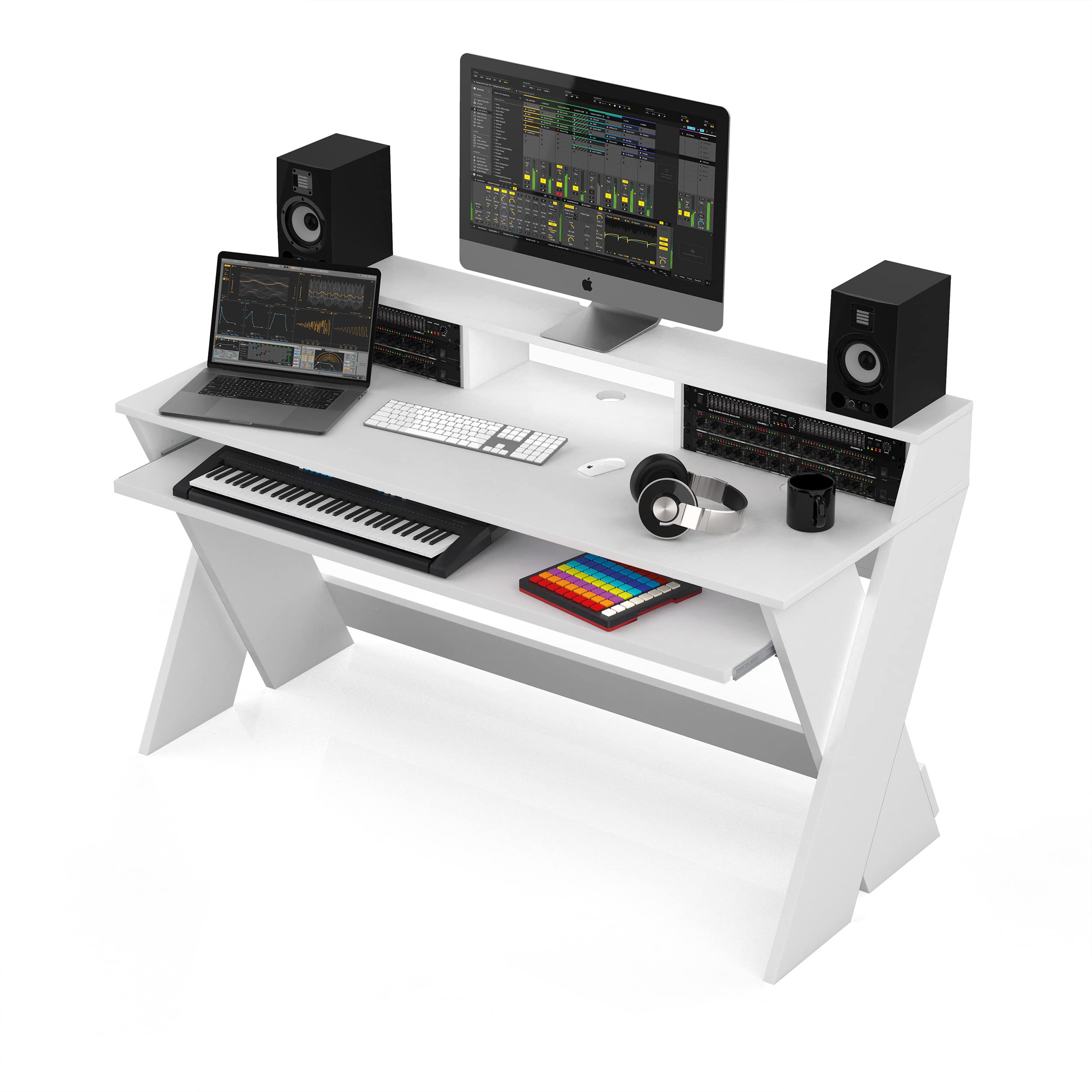 Sound Desk Pro Professional Studio Workstation, White