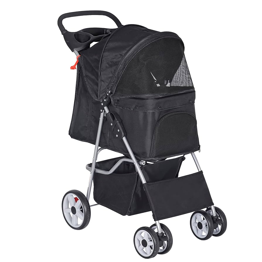 Amazon.co.jp: JungleA ペットカート 4輪 折りたたみ 軽量 犬用