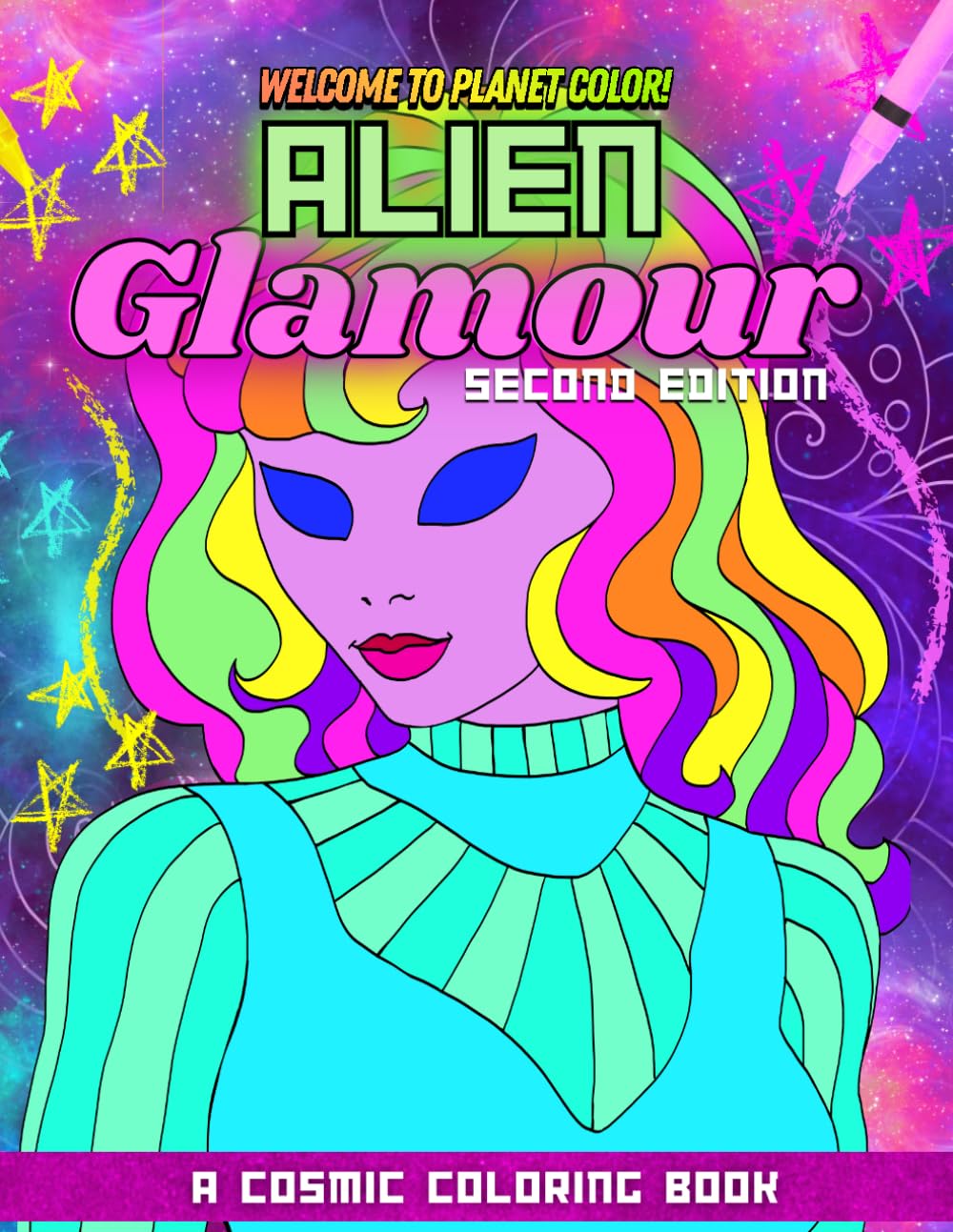Alien Glamour: Cosmic Coloring for Style & Self-Expression (Planet Color)