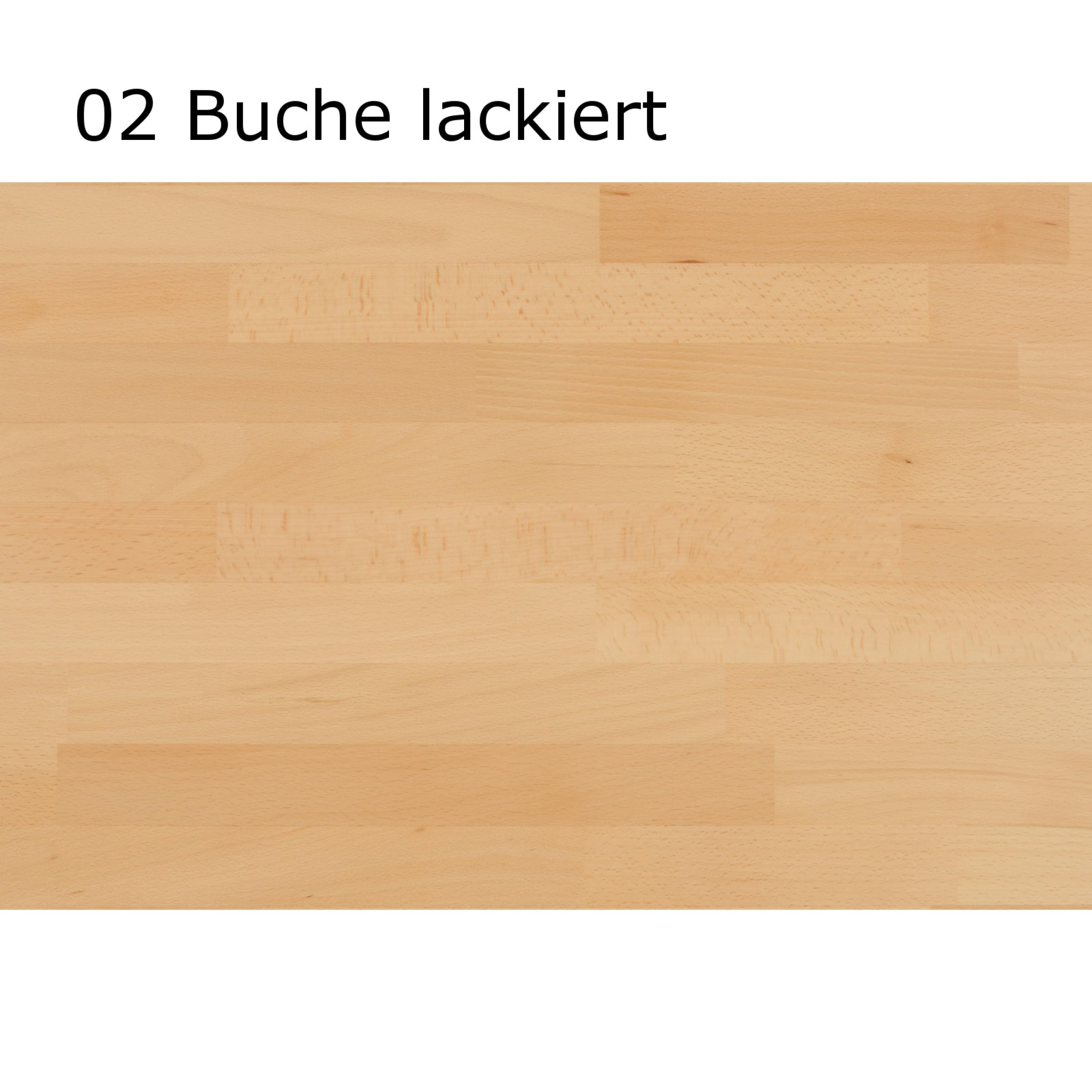 DICO 2er Stapelbett Massivholz mit Rollrost Größe 90x200 cm 01 Kernbuche geölt