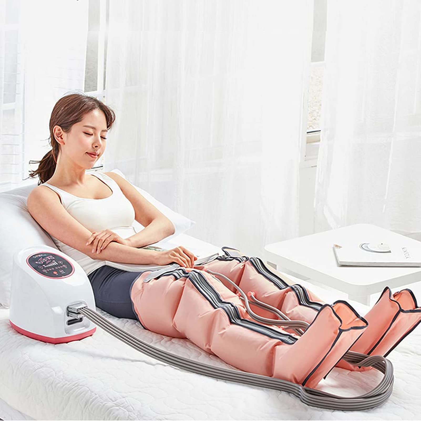 Tutore per Piede cadente, massaggiatore per Gambe di drenaggio linfatico, impacchi per Gambe e Caviglie, Macchina per Massaggio al Polpaccio, Funzione di tempor