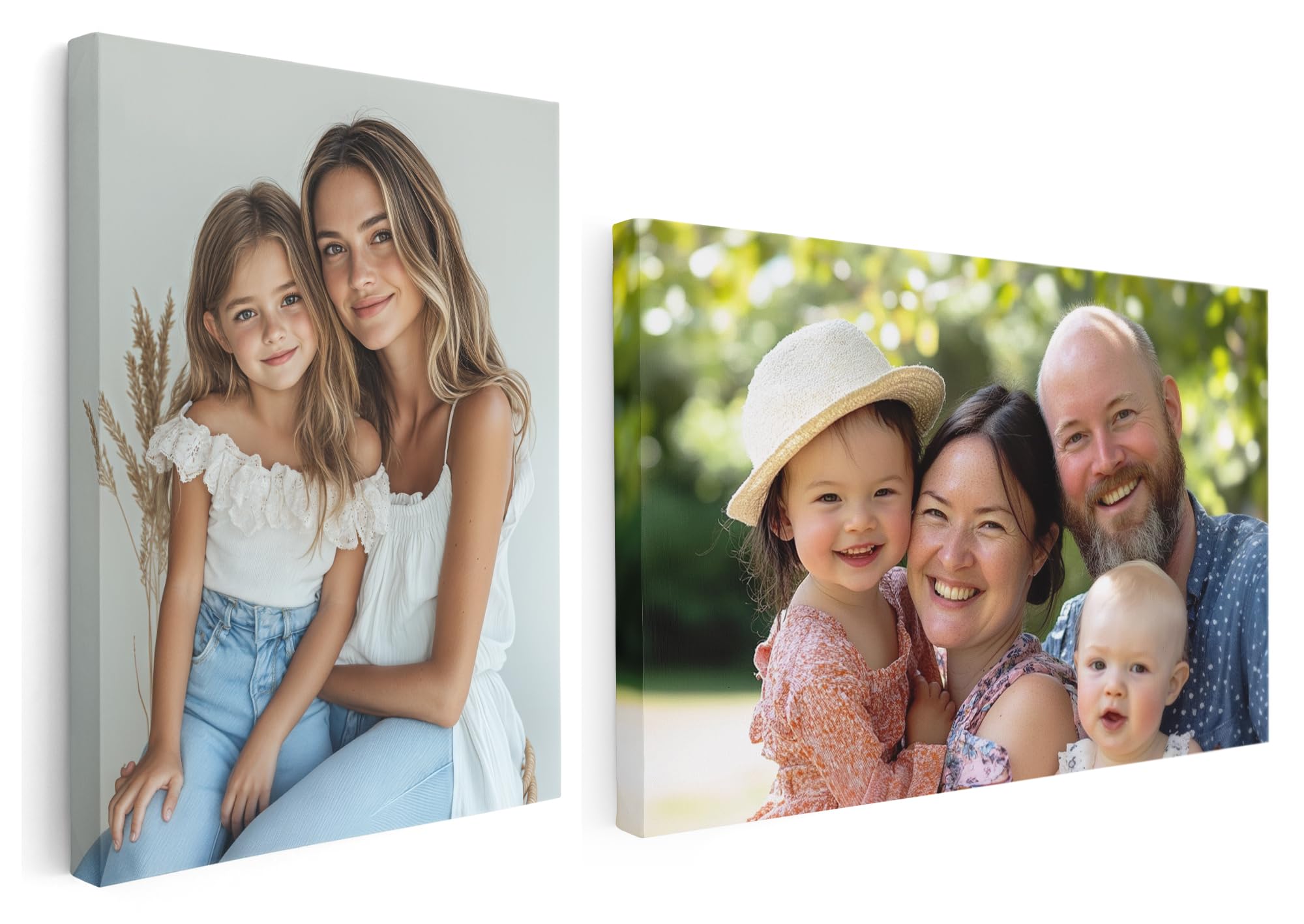 Photo to Canvas Personalised Wall Art – Custom Photo Print on Canvas – Unique Gift for Home Décor, Family, Wedding, Anniversary, Birthday, Pets - Ready to Hang (31cm x 20cm / 12x8inch)
