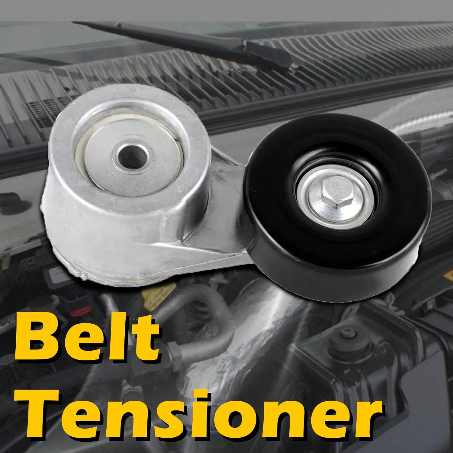 38108 AC Drive Belt Tensioner Assembly with Pulley for Chevrolet Gmc Hummer Astro C1500 C35 C3500 G10 G30 K1500 K2500 Suburban R2500 V2500 S10 Blazer Tahoe Jimmy Safari Sonoma Typhoon Yukon Bravada