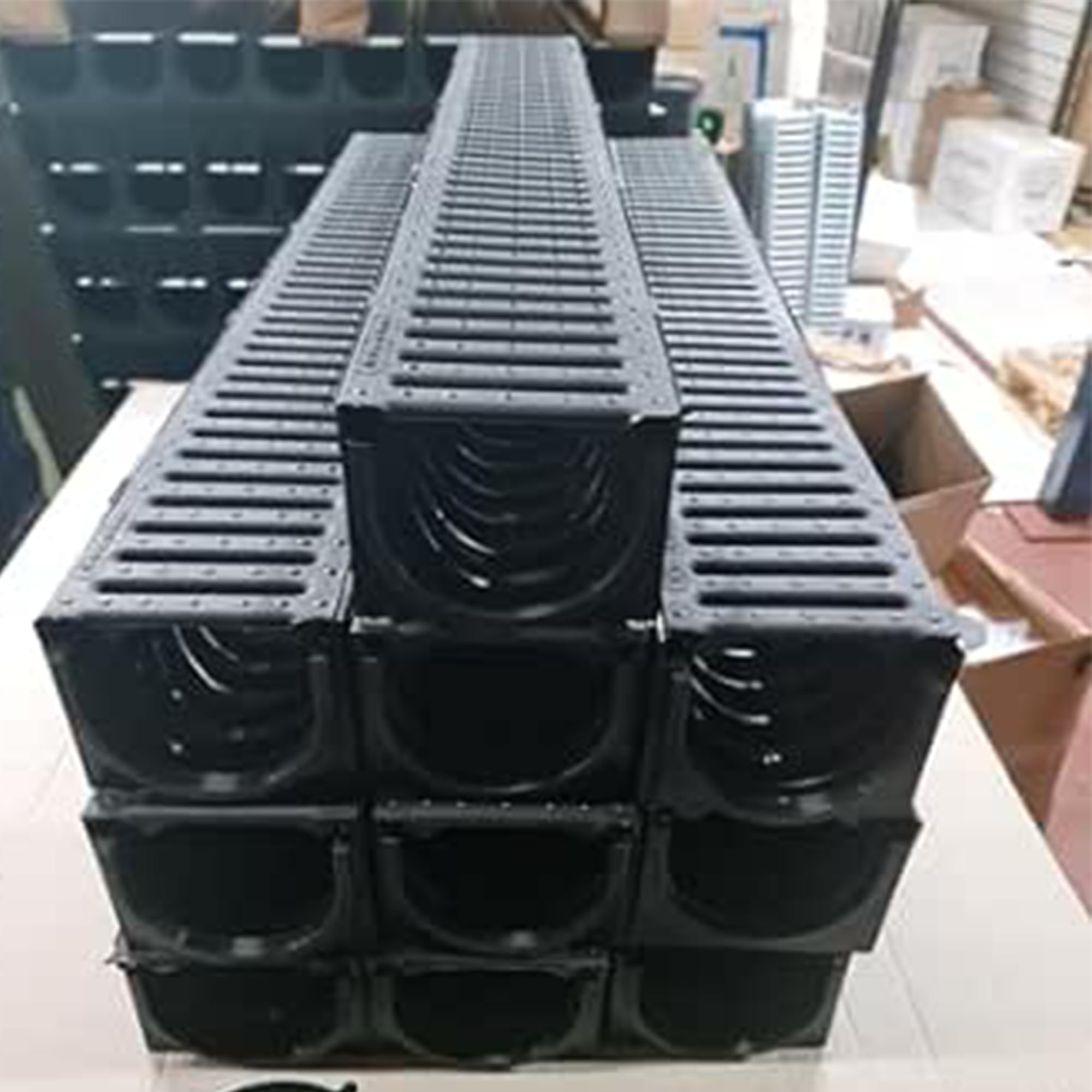 1m Plastic Drainage Channel - Best underground Drain Channel Drainage with free accessories (2 Stop Ends and 1 Outlet) (10)