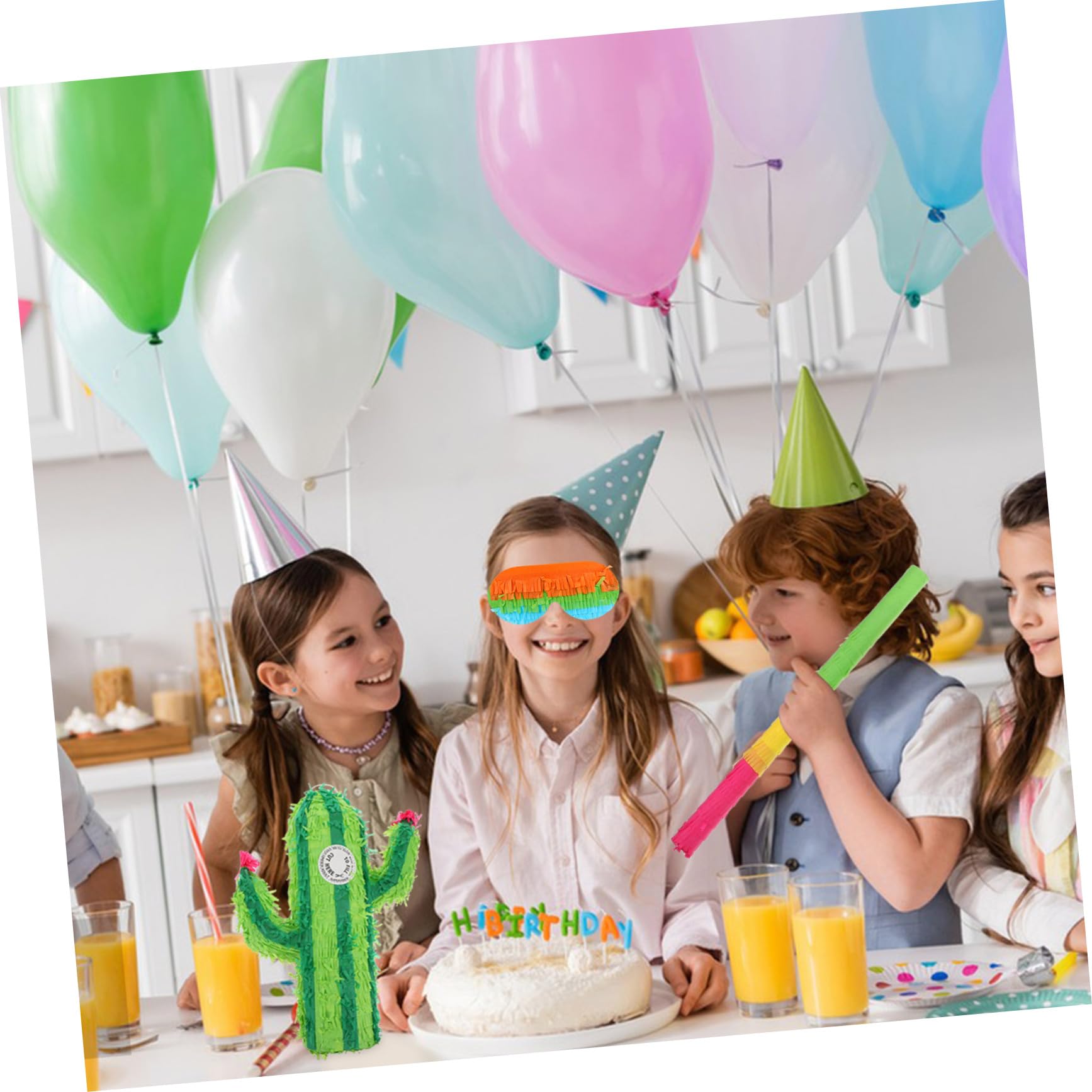 Kaktus Piñata 1 Satz aus Papier für Geburtstagsparty