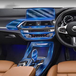DhaEy Para BMW G01 G02 F25 F26 X3 X4 2011-2021 Interior do carro console central TPU transparente Película protetora Anti-risco Reparação