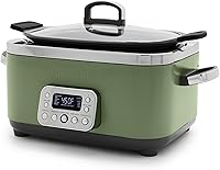Vista 1 de GreenPan Elite 14-in-1 Nonstick 6QT Electric Slow Cooker, PFAS-Free Ceramic Multi-Cooker, In-Pot Browning, Dishwasher Safe Lid & Removable Crock