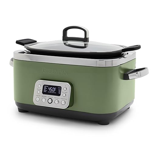 Elite 14-in-1 Nonstick 6QT Electric Slow Cooker, PFAS-Free Ceramic Multi-Cooker,