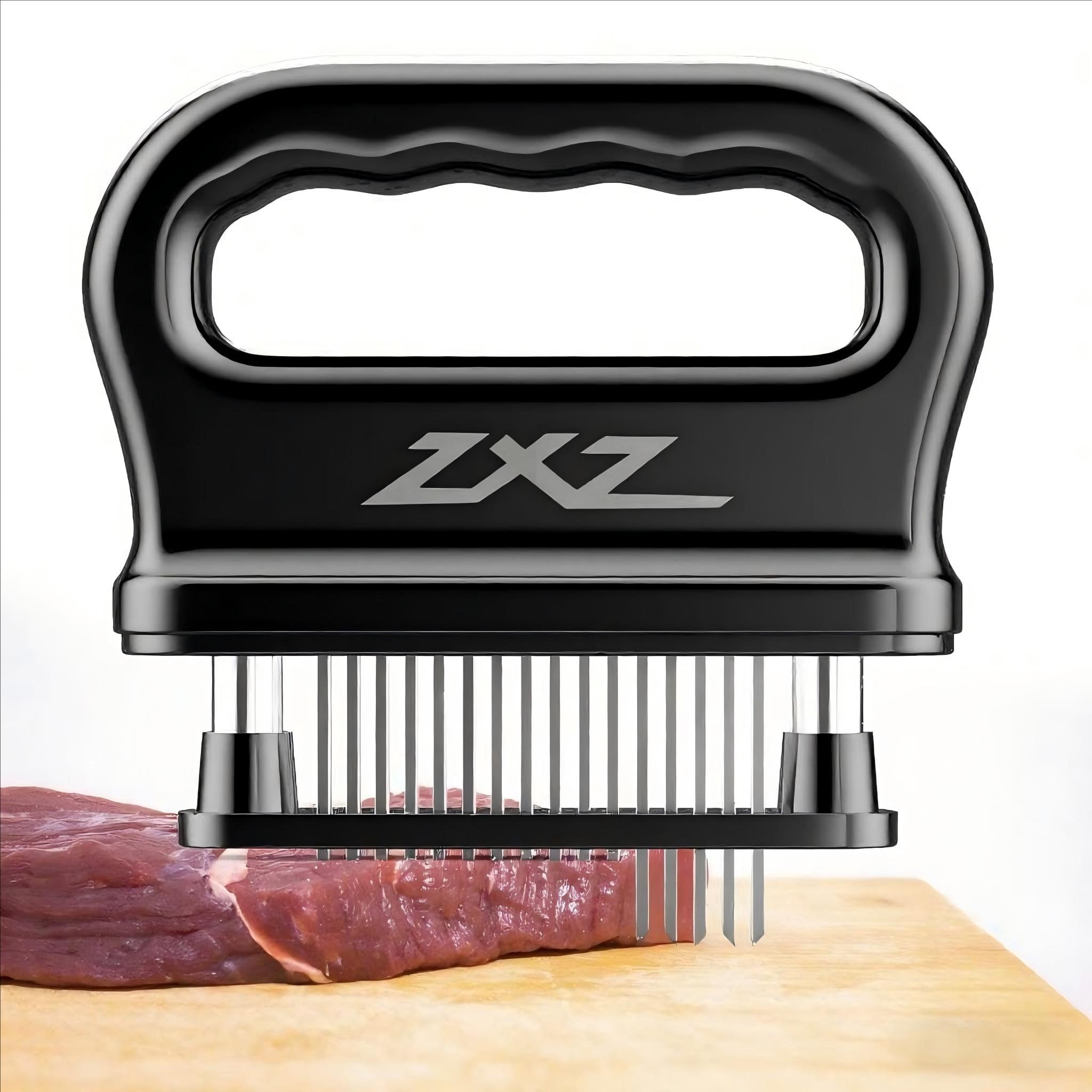 zxz meat tenderizer 48 stainless steel sharp needle blade heavy duty cooking tool for tenderizing beef turkey chicken steak veal pork fish