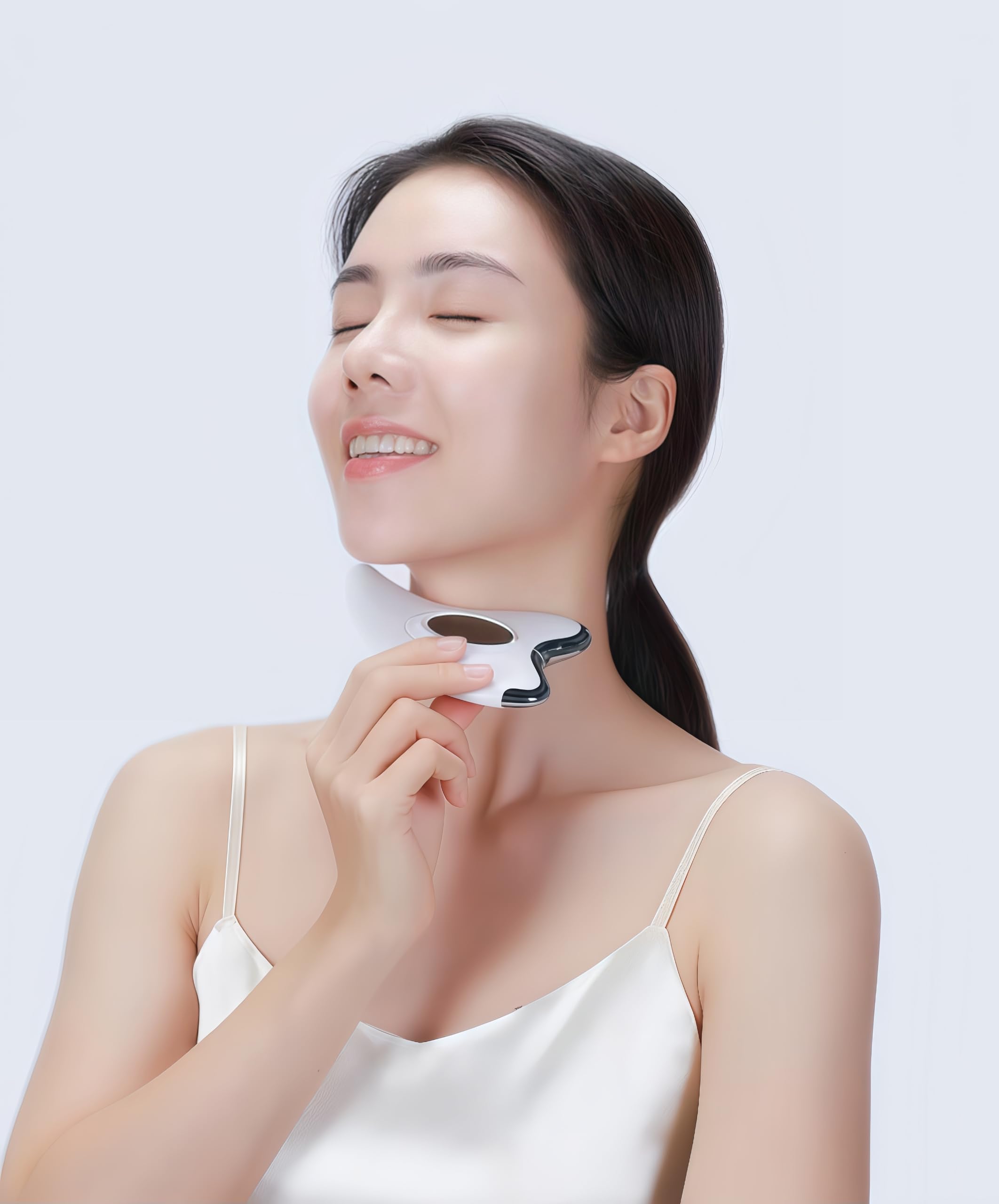 Korons Gua Sha Électrique Masseur Visage Soin Anti-Rides Lifting