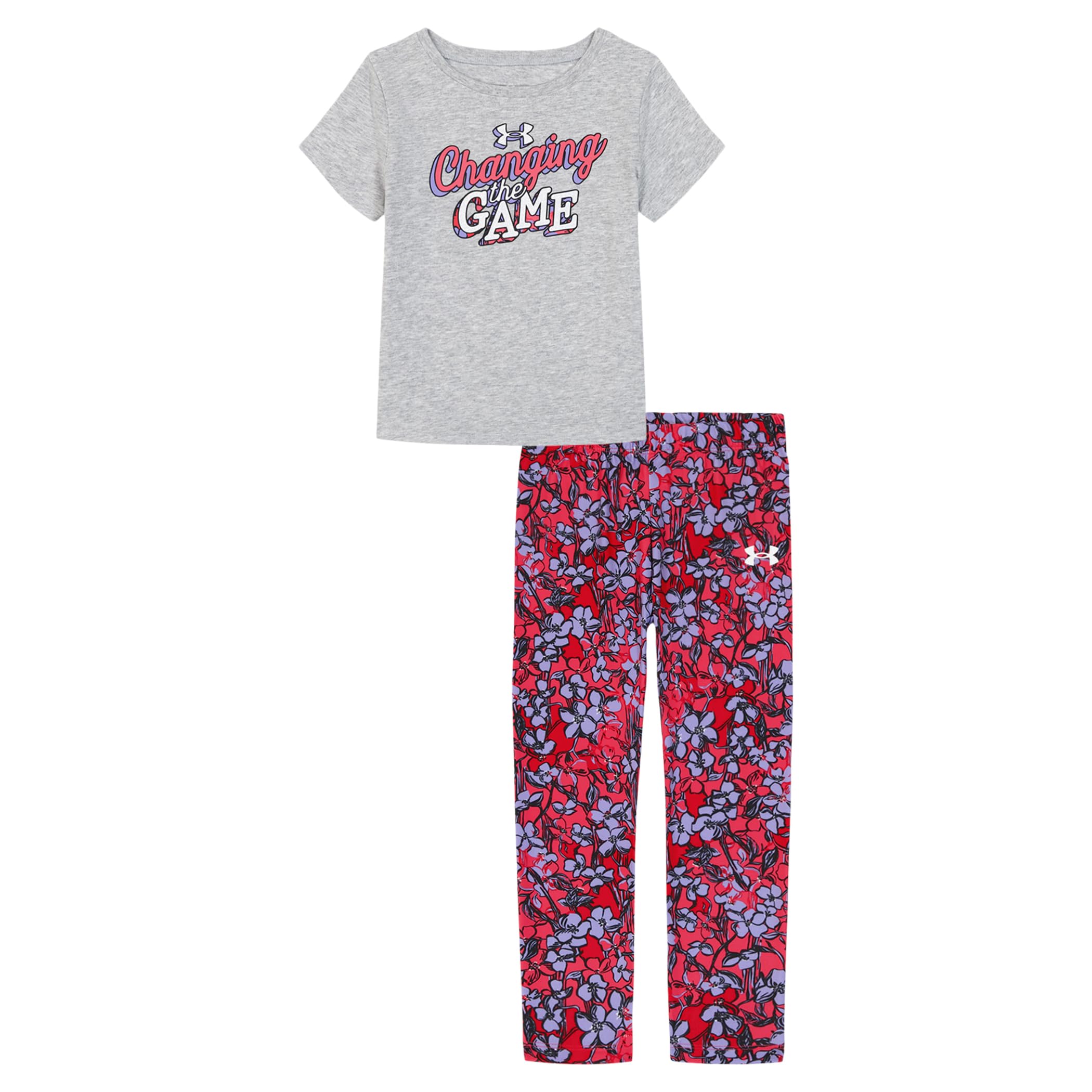 Under Armour Girl's 2-piece Short Sleeve Tee and Leggings Set