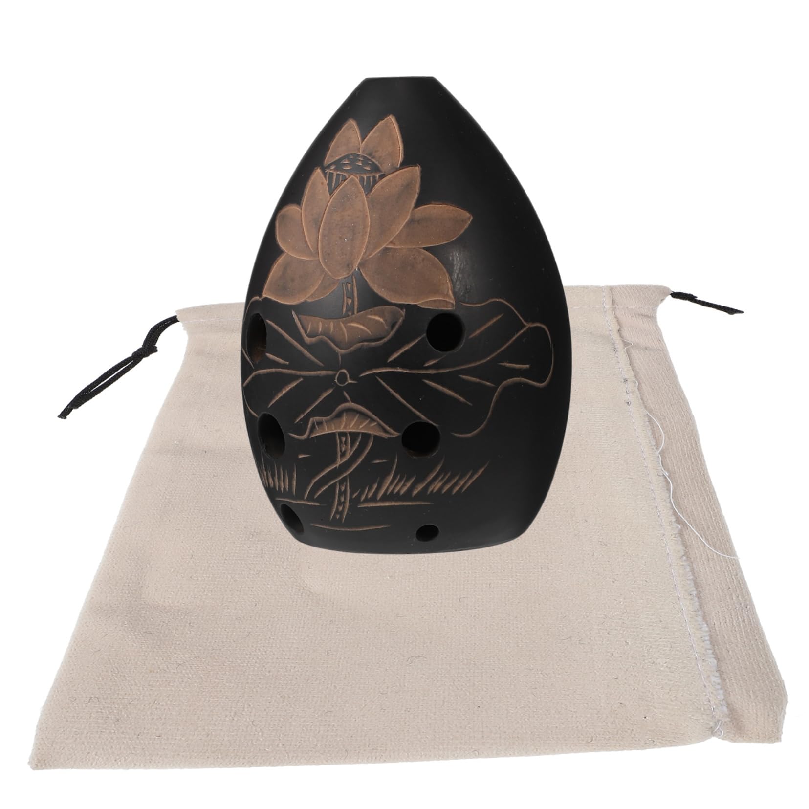 HEMOTON 8 Hole Boys and Girls Ocarina in Sky Blue Porcelain Music Instrument Lightweight Portable Random