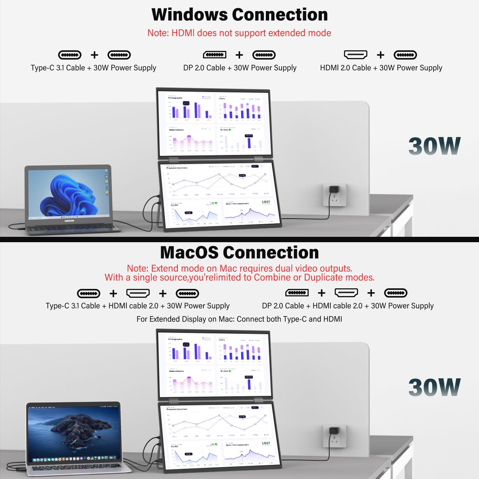 Amazon.co.jp: InnoView 15.6インチ 4K デュアルポータブルモニター