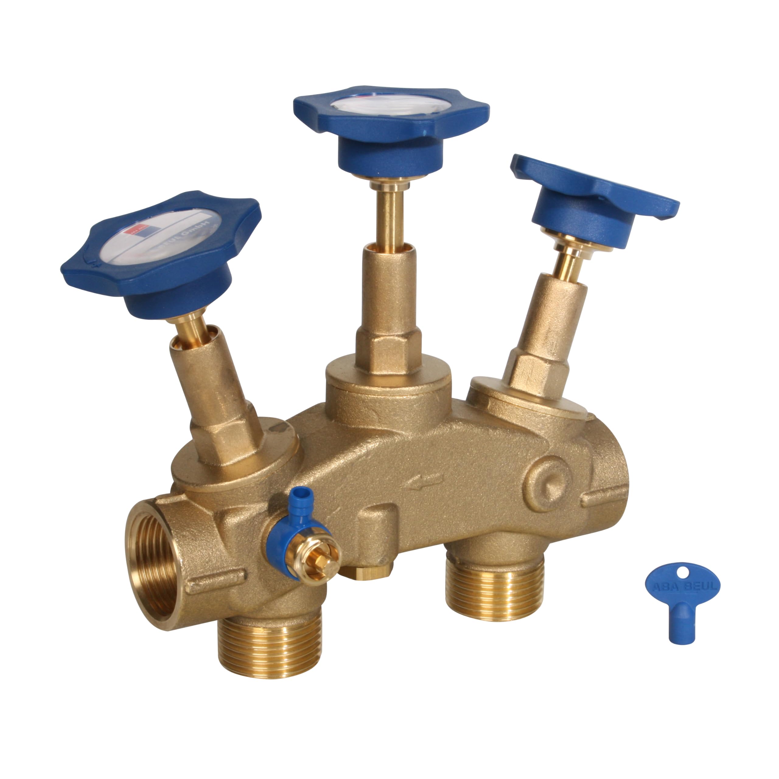 AQMOS FLEX-40 Wasserenthärtungsanlage mit Anschlussset 1" und Montageblock 1" Entkalkungsanlage für 2–4 Personen – 4.000 L Kapazität – Mit externem Salzbehälter – Wasserenthärter Hausinstallation