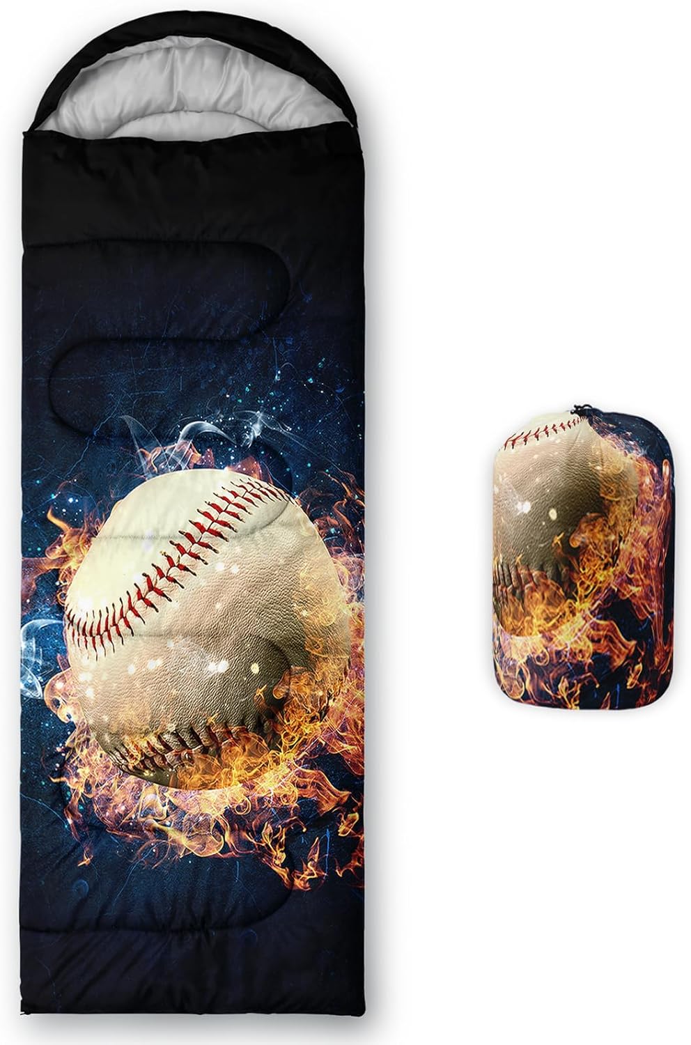 QOOMO Camping Sleeping Bags,3 Season Warm & Cool Weather,Lightweight,Waterproof Sleeping Bags for Adults & Kids,Traveling,and Outdoors,Camping Gear Equipment