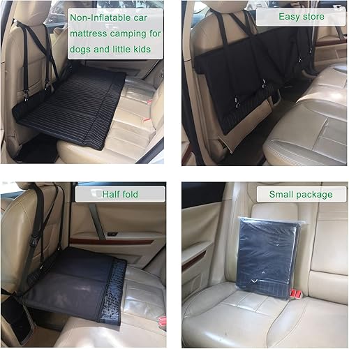 Miniatura 3 de Colchón de coche no inflable, Extensor de asiento trasero de automóvil, Colchón portátil SUV, Colchón plegable para cama de coche, asiento trasero