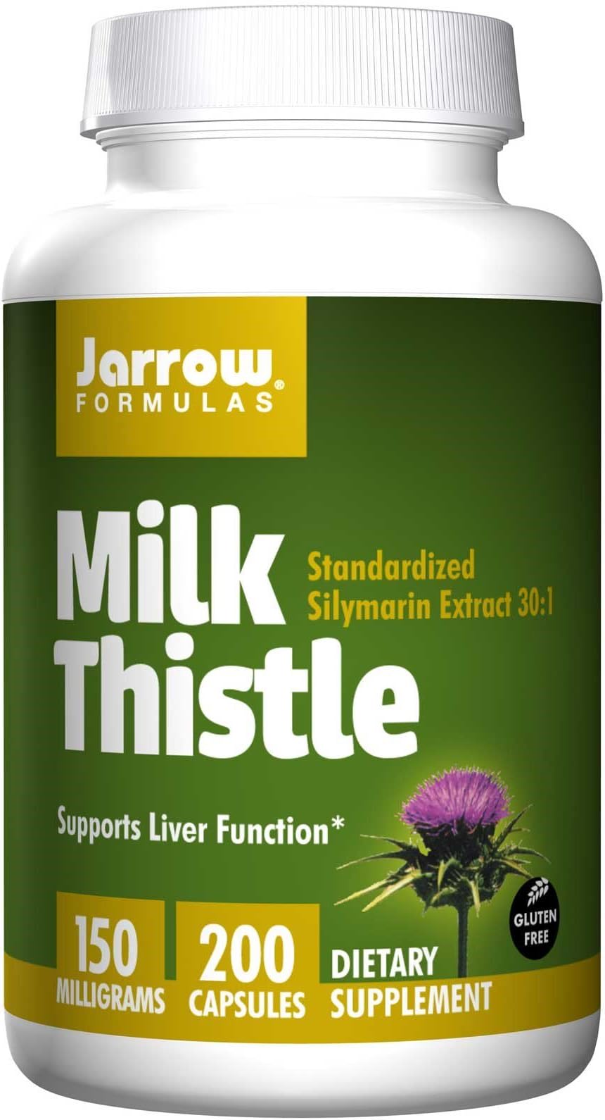 Jarrow Formulas, Milk Thistle, 150 mg, 200 Veggie Caps