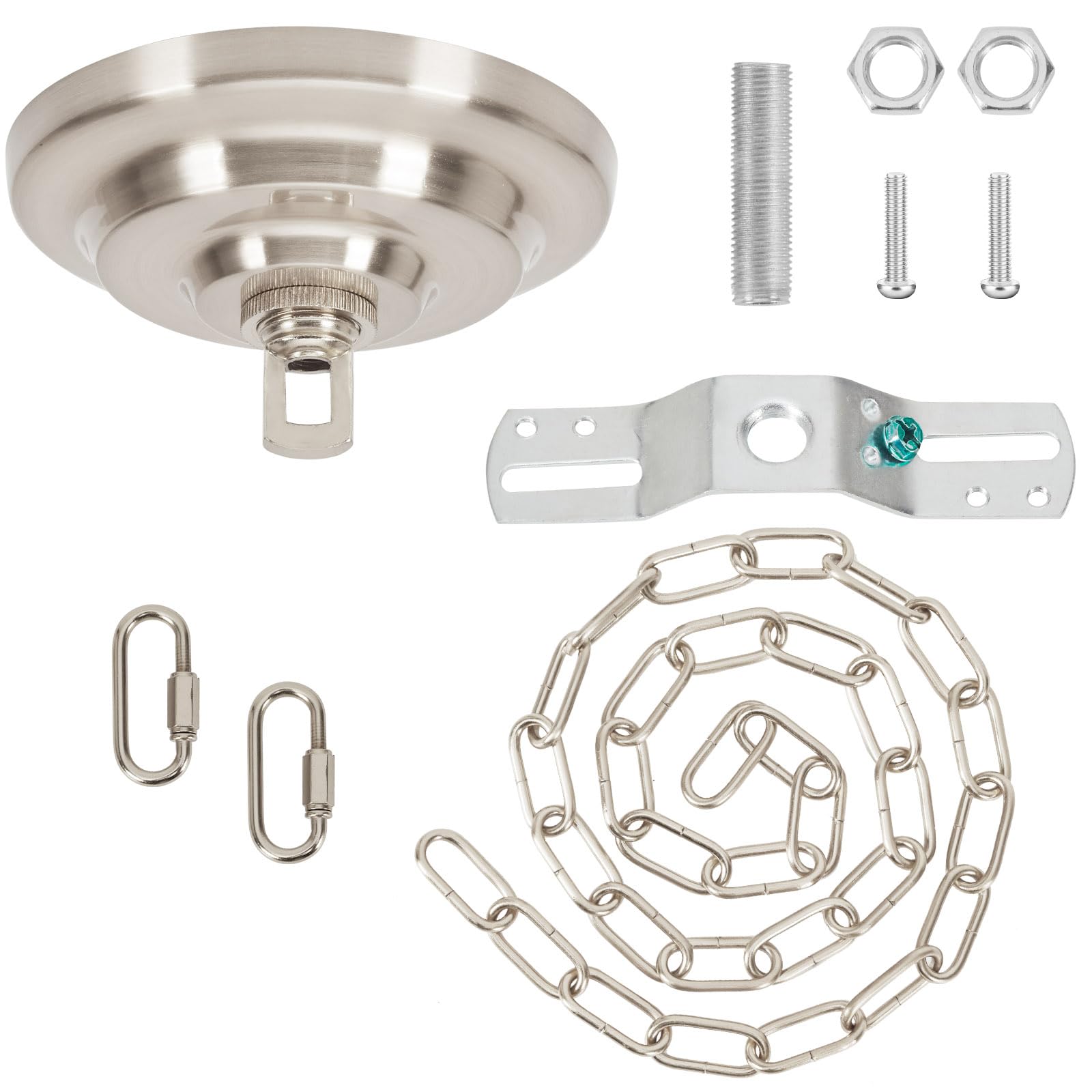 Light Fixture Canopy Kit - 5.9ft Chain & Hardware -7