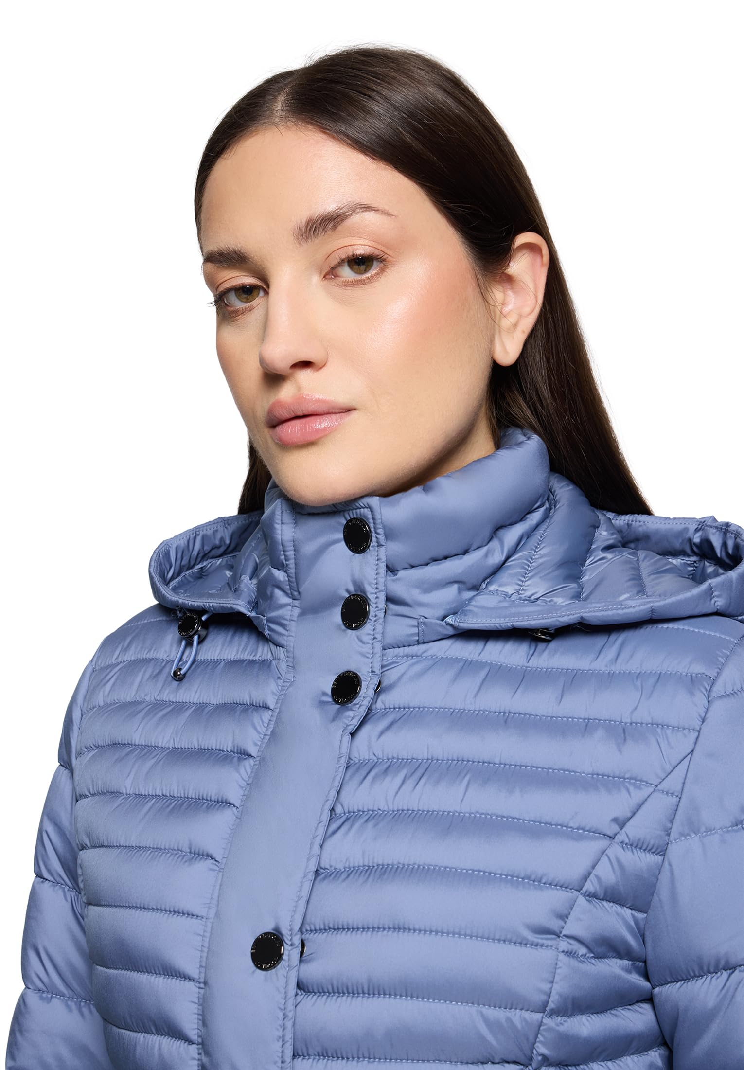Betty Barclay Damen Steppjacke mit Abnehmbarer Kapuze