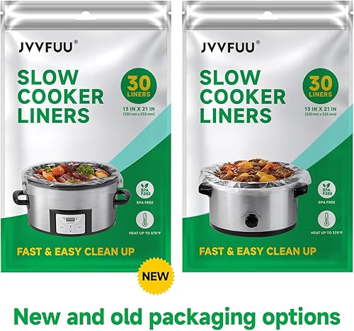 Miniatura 3 de Bolsas de cocción lenta de 3 a 8 cuartos de galón, bolsas de cocina de tamaño grande de 13 x 21 pulgadas, bolsas de cocción lenta, desechables,
