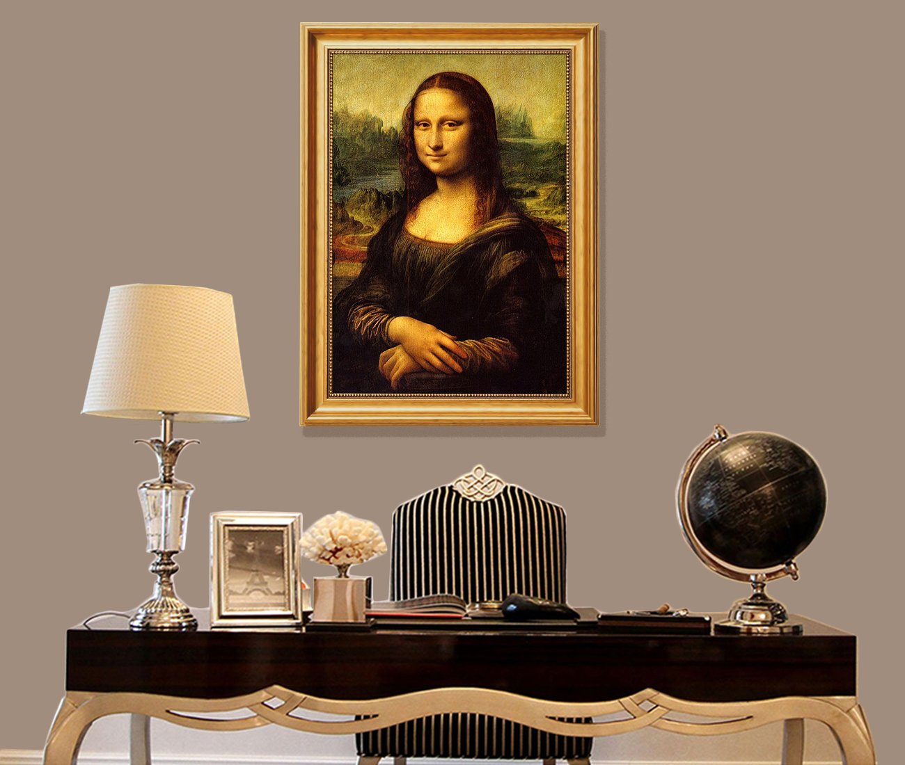 Amazon.co.jp: Eliteart-レオナルド・ダヴィンチ作モナリサ油絵複製