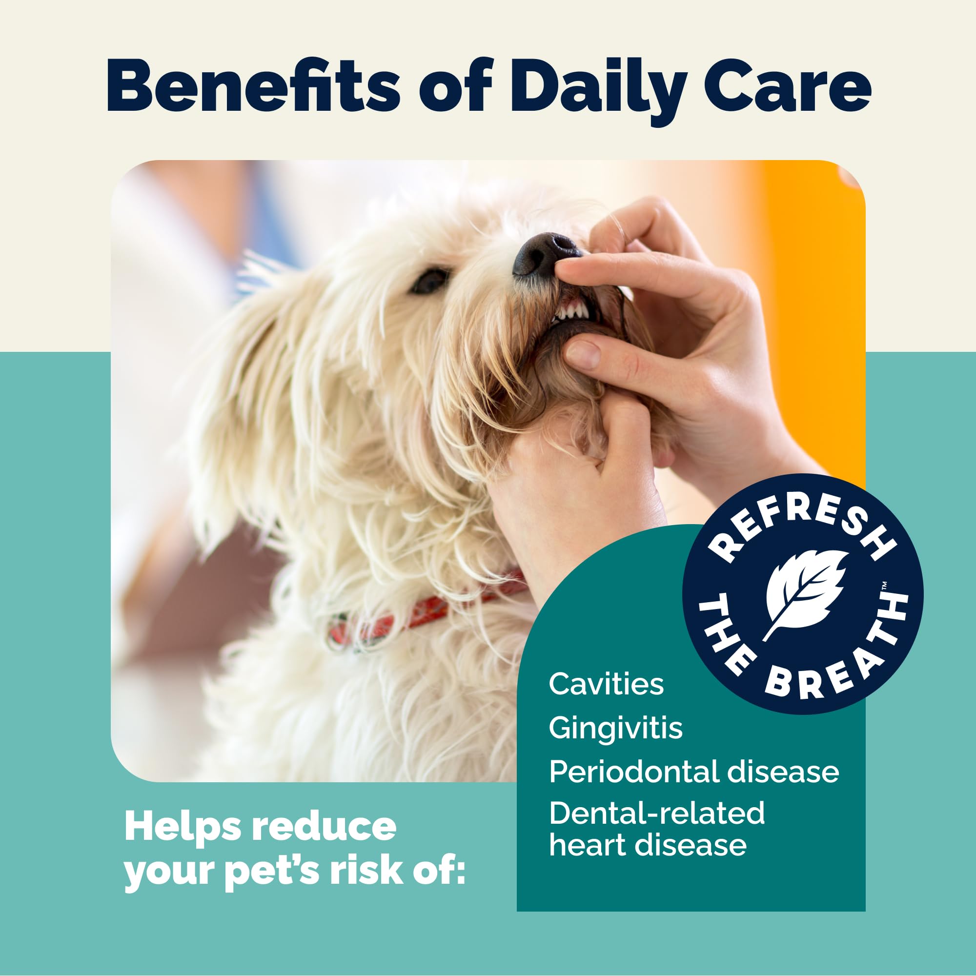 Vetnique Dentabliss - Dog Teeth Cleaning Finger Mitt Dental Wipe - Dog Plaque & Tartar Prevention with Brushing Beads - Flavored Dog Teeth Wipes, Dog Breath Freshener (Chicken) - image 8