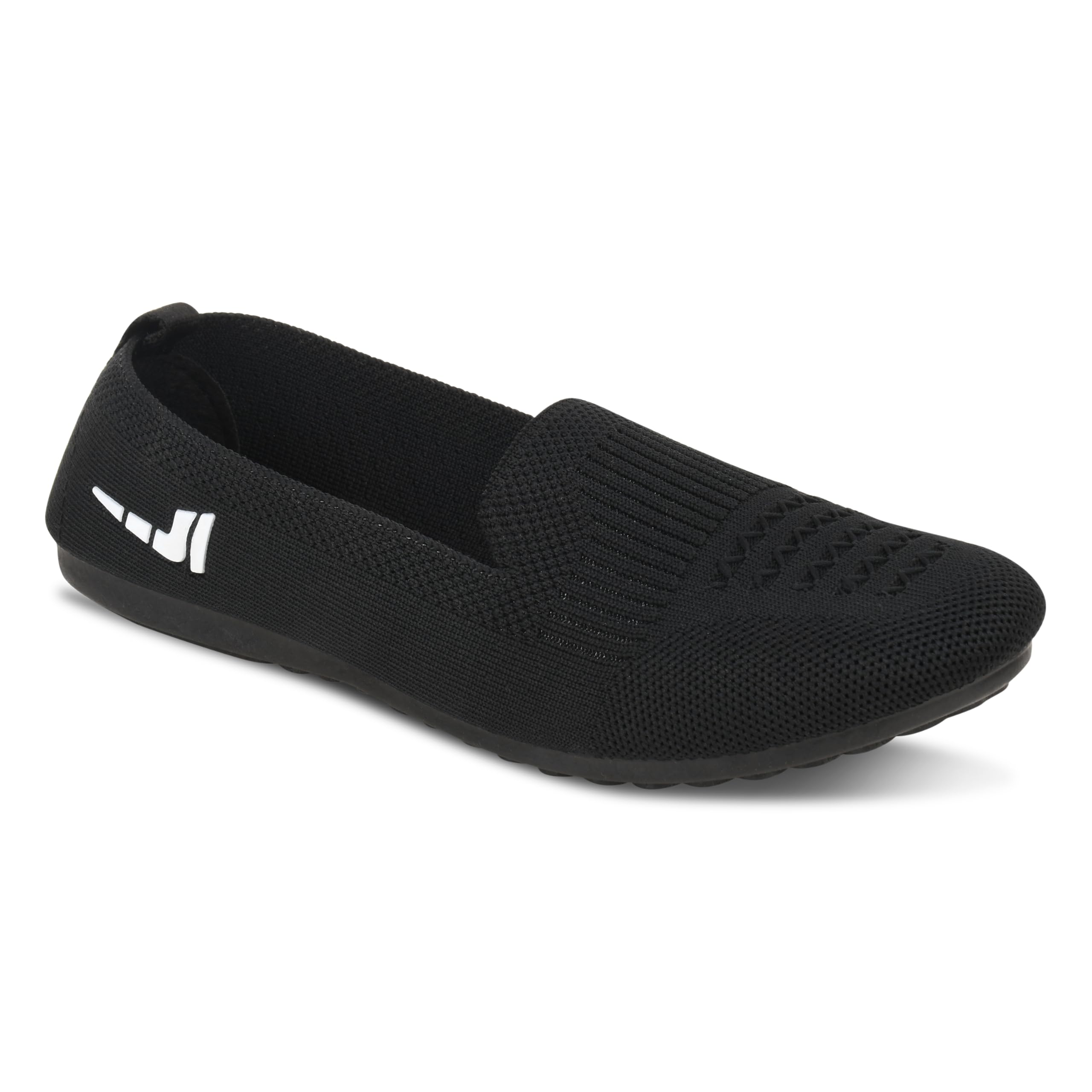 Knitted Lightweight Slip-on Comfortable Casual Flat Ballies Shoes for Women-image-26