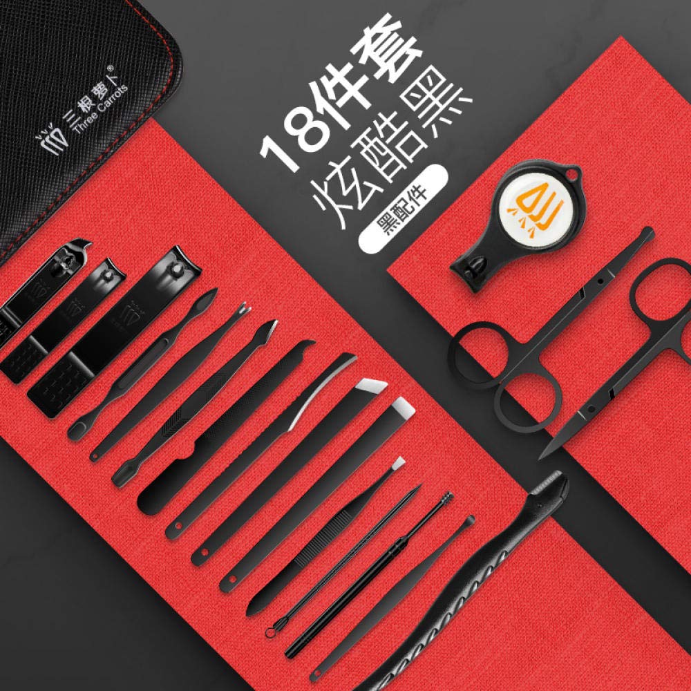 nail clippers nail clipper Household nail clippers, nail scissors, gray manicure ditch tools, pedicure knife-Big gold dragon pattern_12 piece set