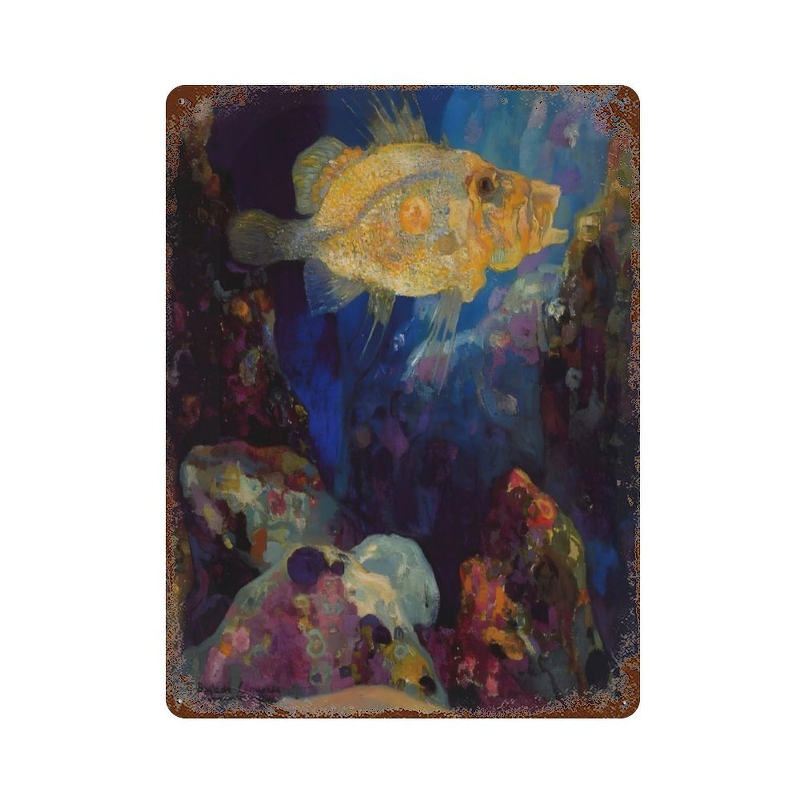 xiaoxiaoshen Spanish Painter Anglada Camarasa Wall Decor Art Metal Tin Poster Modern Home Decor Art Home Bar Shop Decorations Vintage Sign 40x30cm