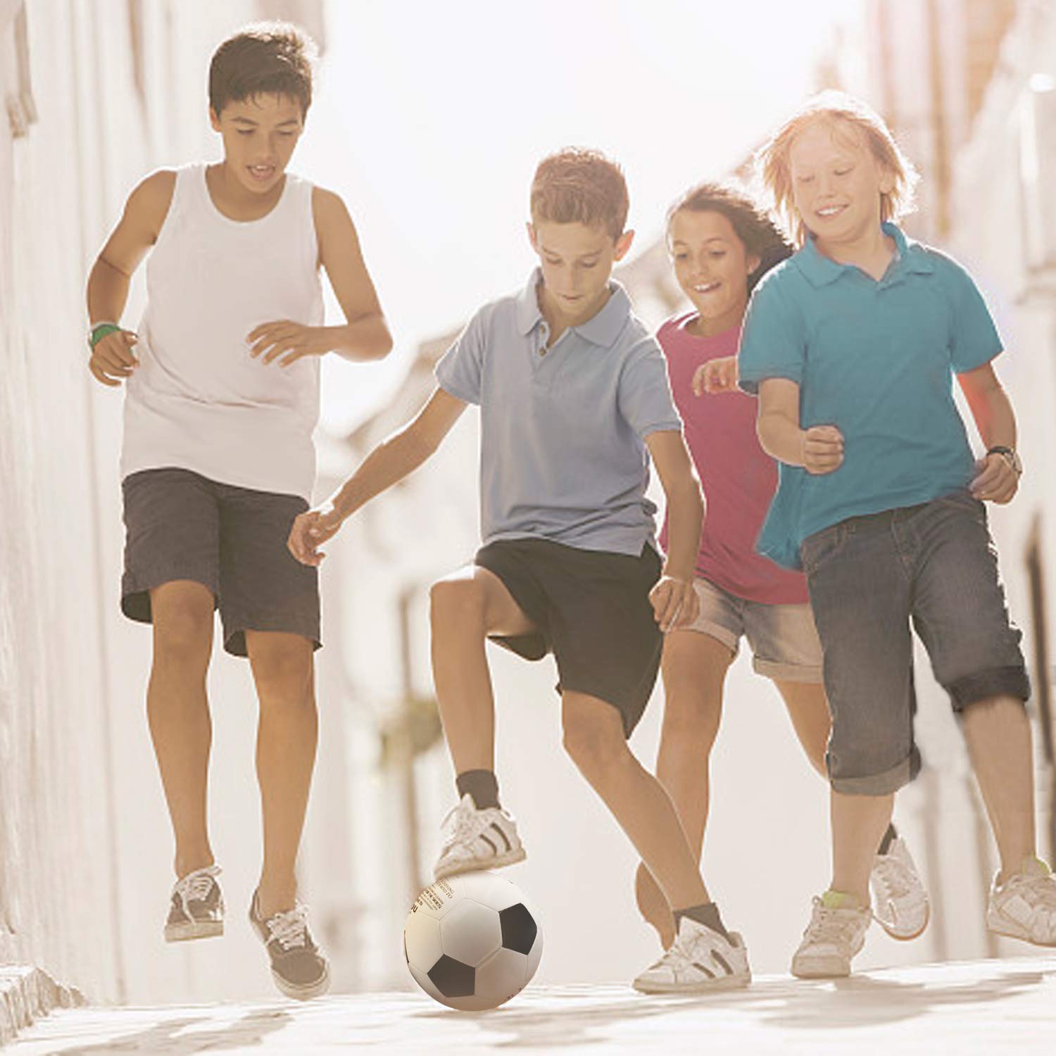 Kenon - Balón de fútbol grabado/juguete de fútbol para mi nieto, pelotas de fútbol para jóvenes y adultos con bomba, perfecto para cumpleaños de nieto, graduación 3