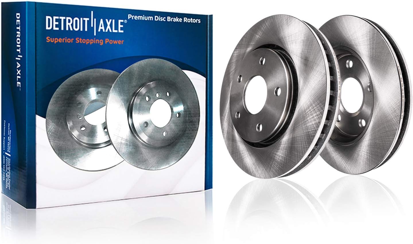 Detroit Axle - Front Brake Rotors for Honda Accord Civic Element Fit Insight CSX ILX Disc Brakes Rotors Replacement : 11.10″ inch Rotor